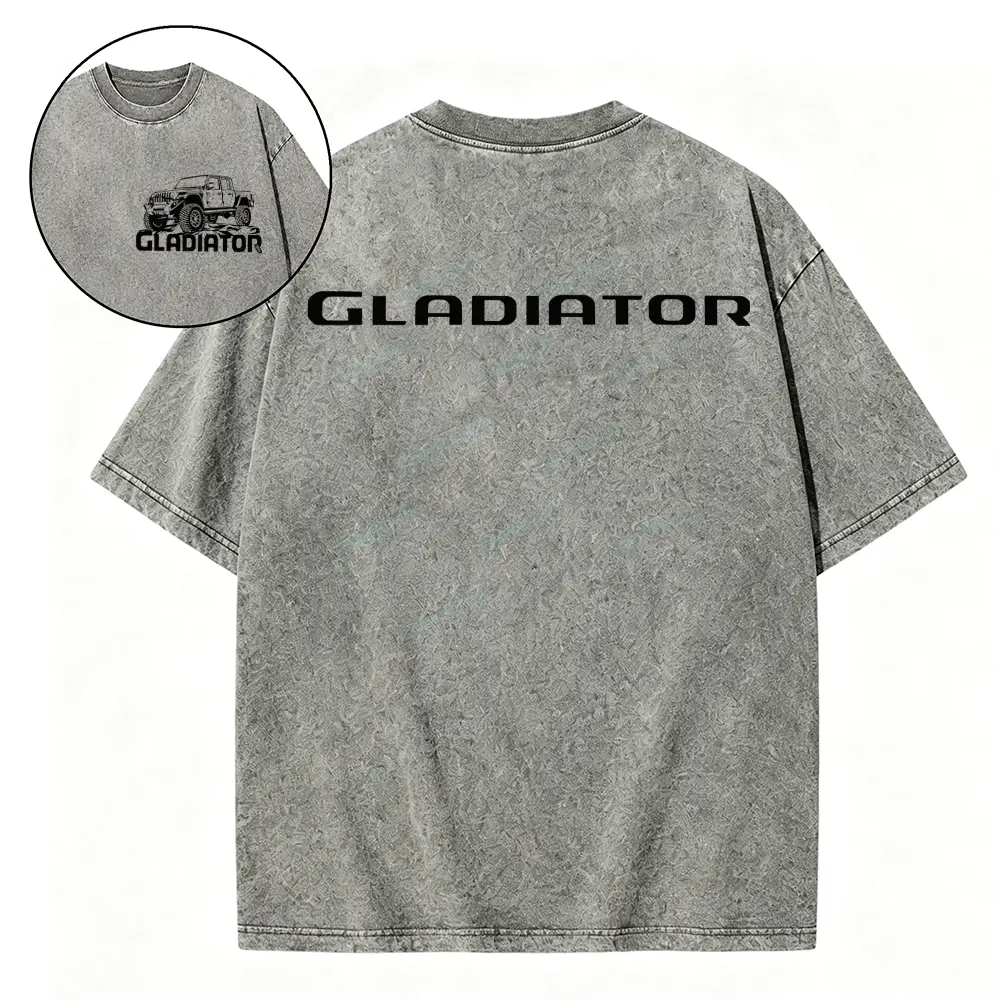 American Gladiator Washed Tshirt - Light Grey · S - SLCFB260917077