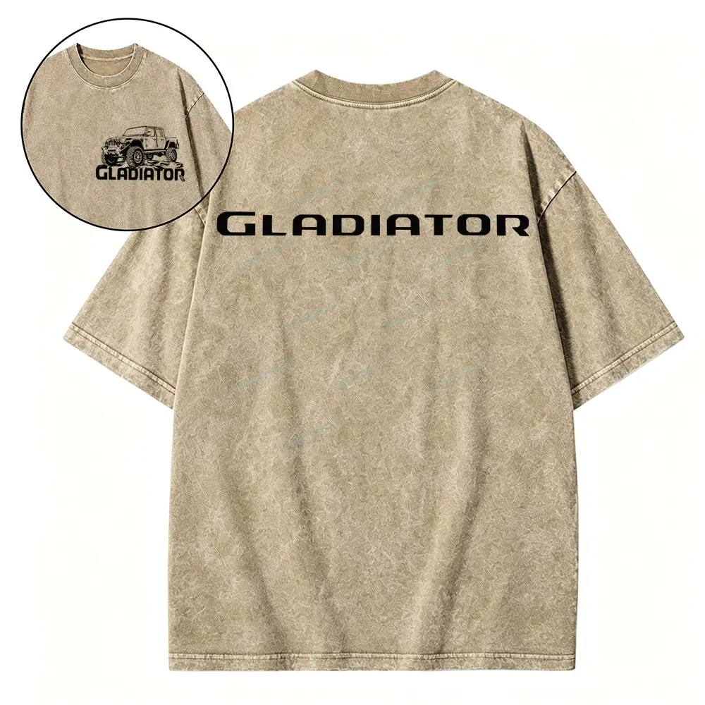 American Gladiator Washed Tshirt - Mocha · S - SLCFB260917077