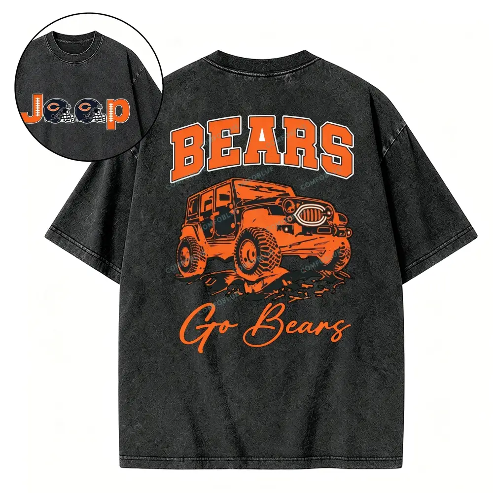 Chicago Bears x Jp go Bears Washed Tshirt