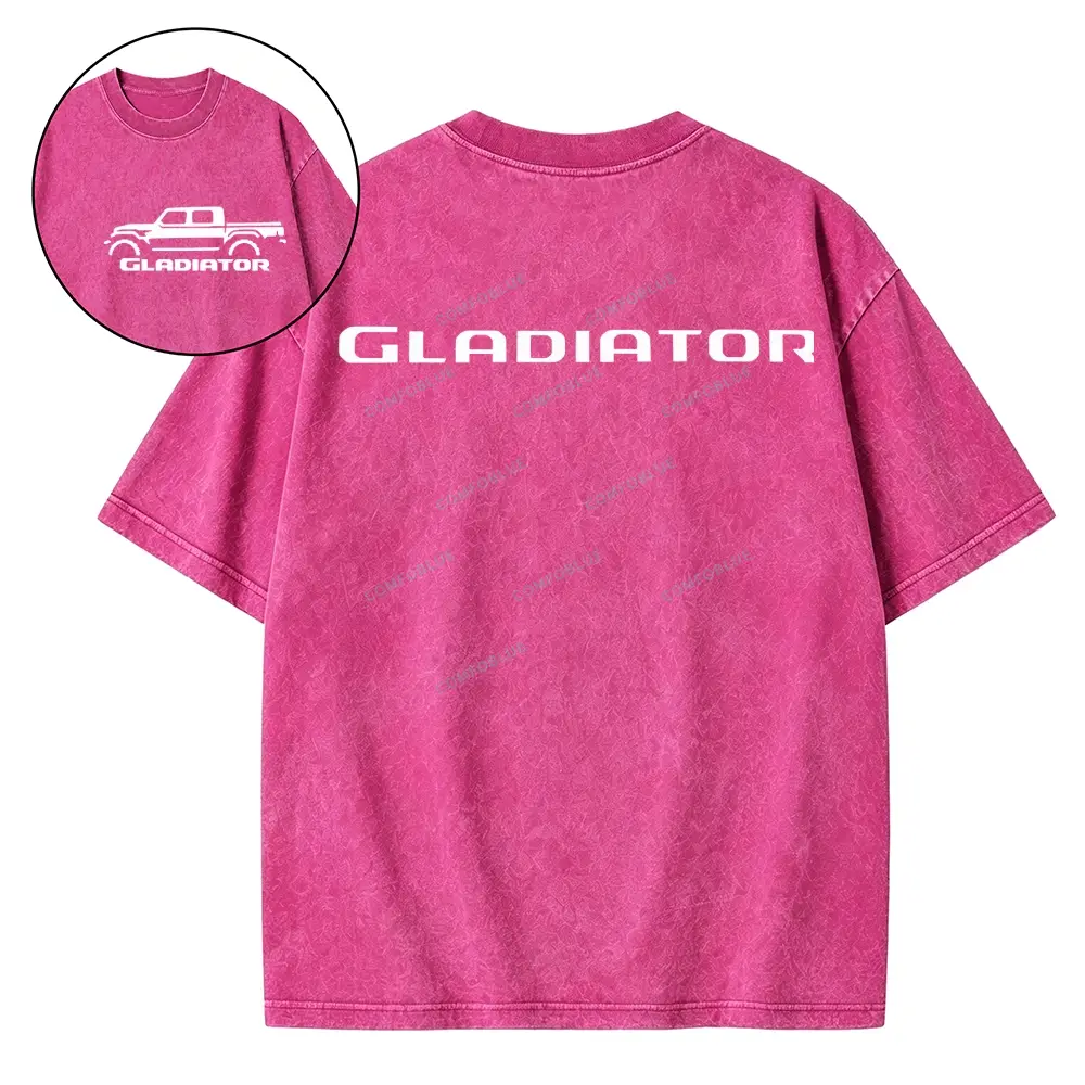 Gladiator Outline Washed Tshirt - Rose · S - SLCFB260917101