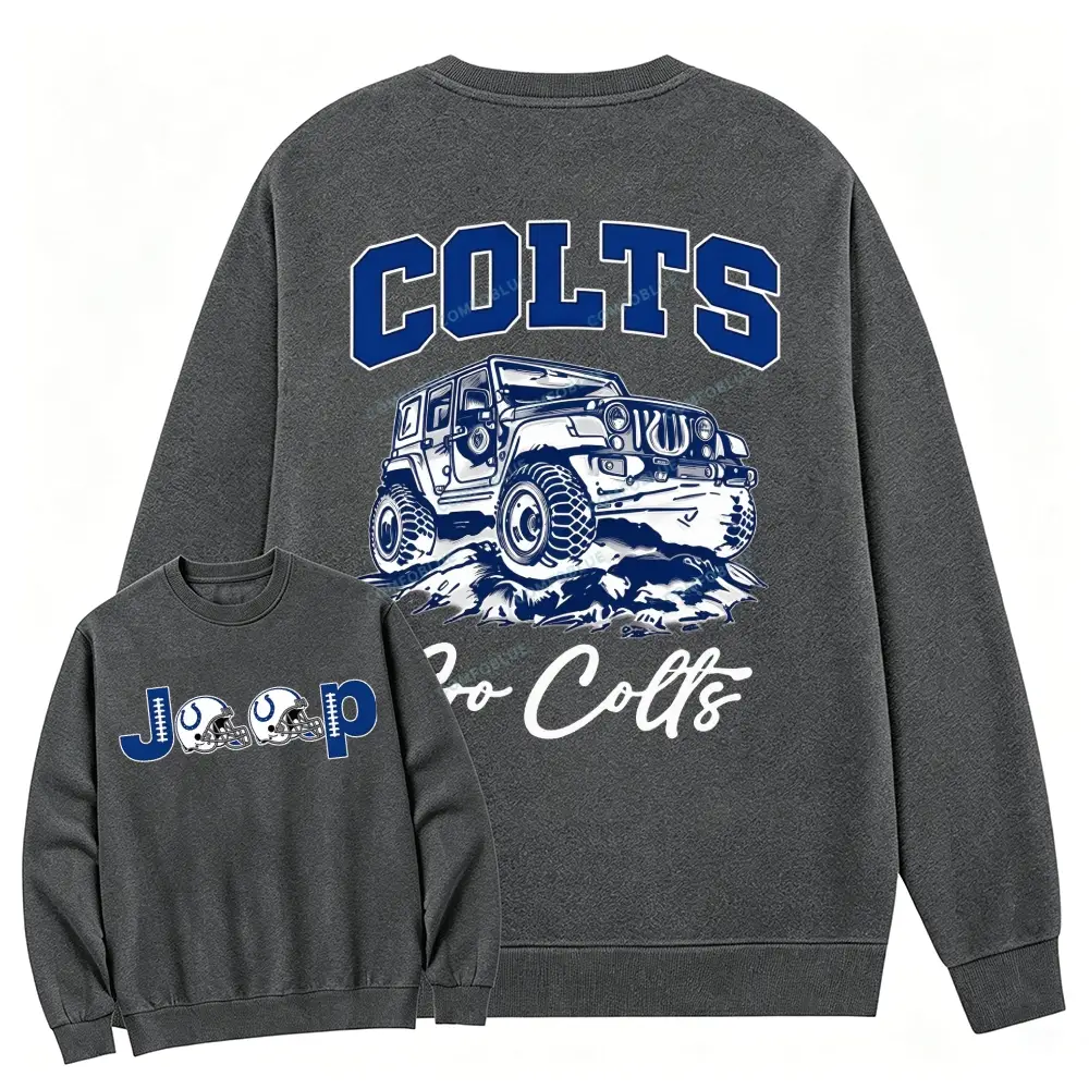 Indianapolis Colts Cotton Sweatshirt - Dimgray · S - SLCFB260917143