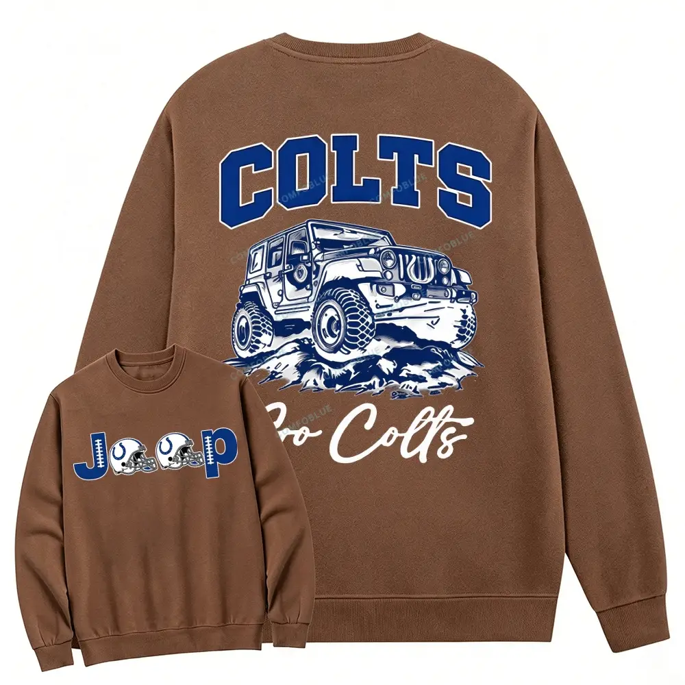 Indianapolis Colts Cotton Sweatshirt - Coffee · S - SLCFB260917143