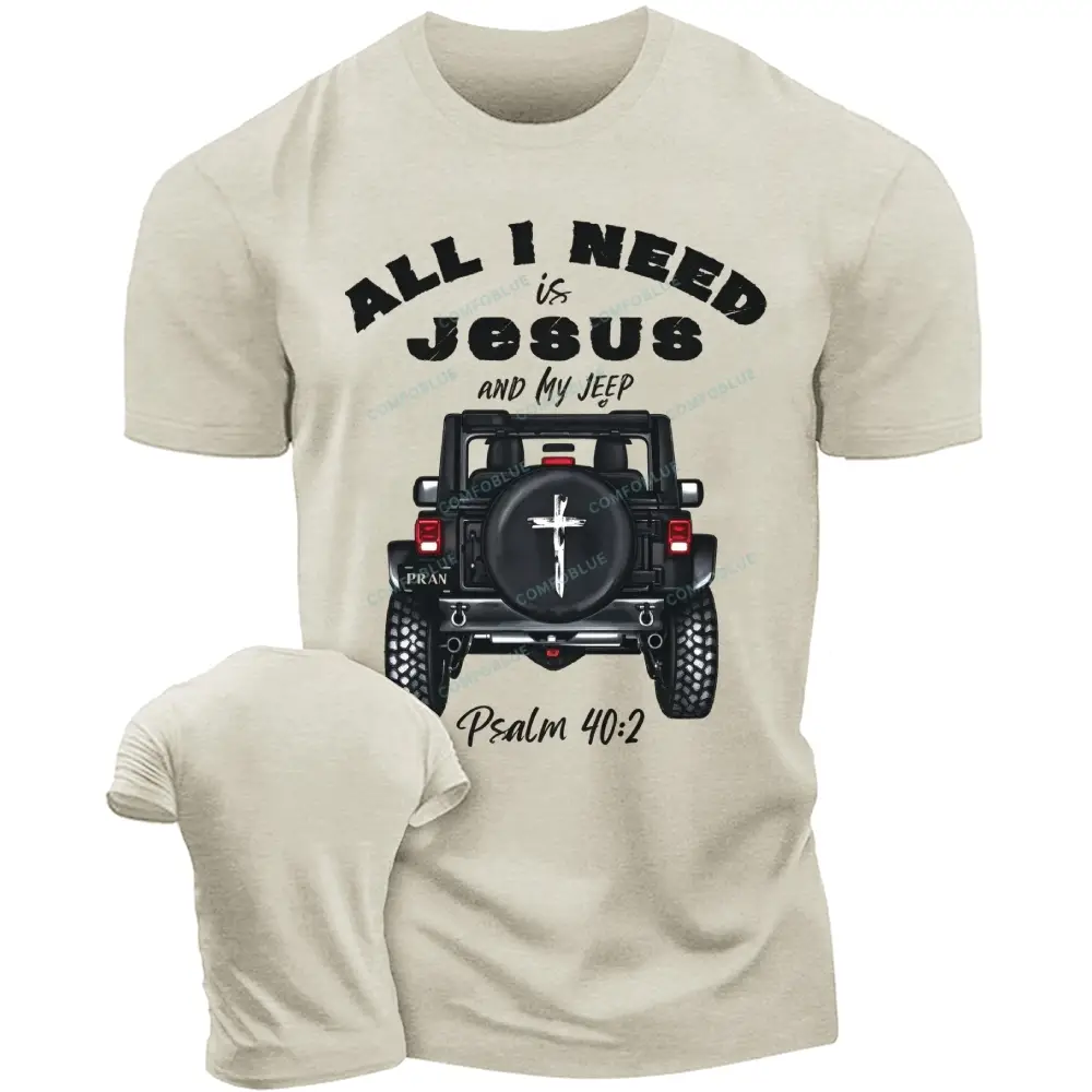 All I Need is Jesus and My Jp T-shirts - Beige · S - SLCFB260917156