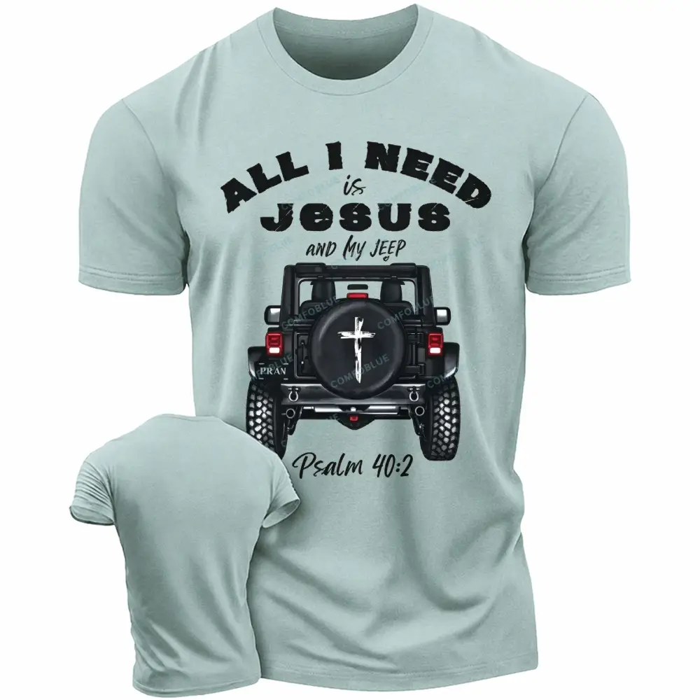 All I Need is Jesus and My Jp T-shirts - Pea Green · S - SLCFB260917156