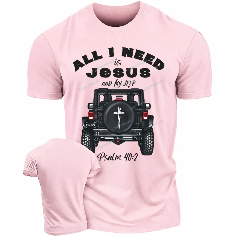 All I Need is Jesus and My Jp T-shirts - Pink · S - SLCFB260917156