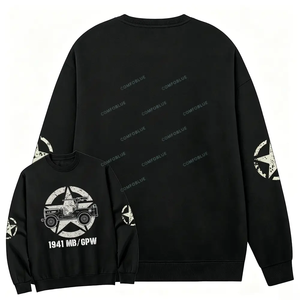1941 Willys Jp Army Star Unisex Sweatshirt