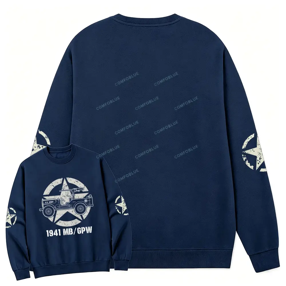 1941 Willys Jp Army Star Unisex Sweatshirt
