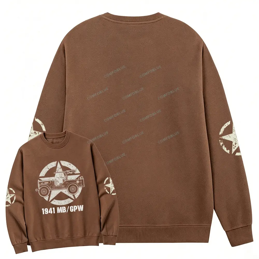1941 Willys Jp Army Star Unisex Sweatshirt