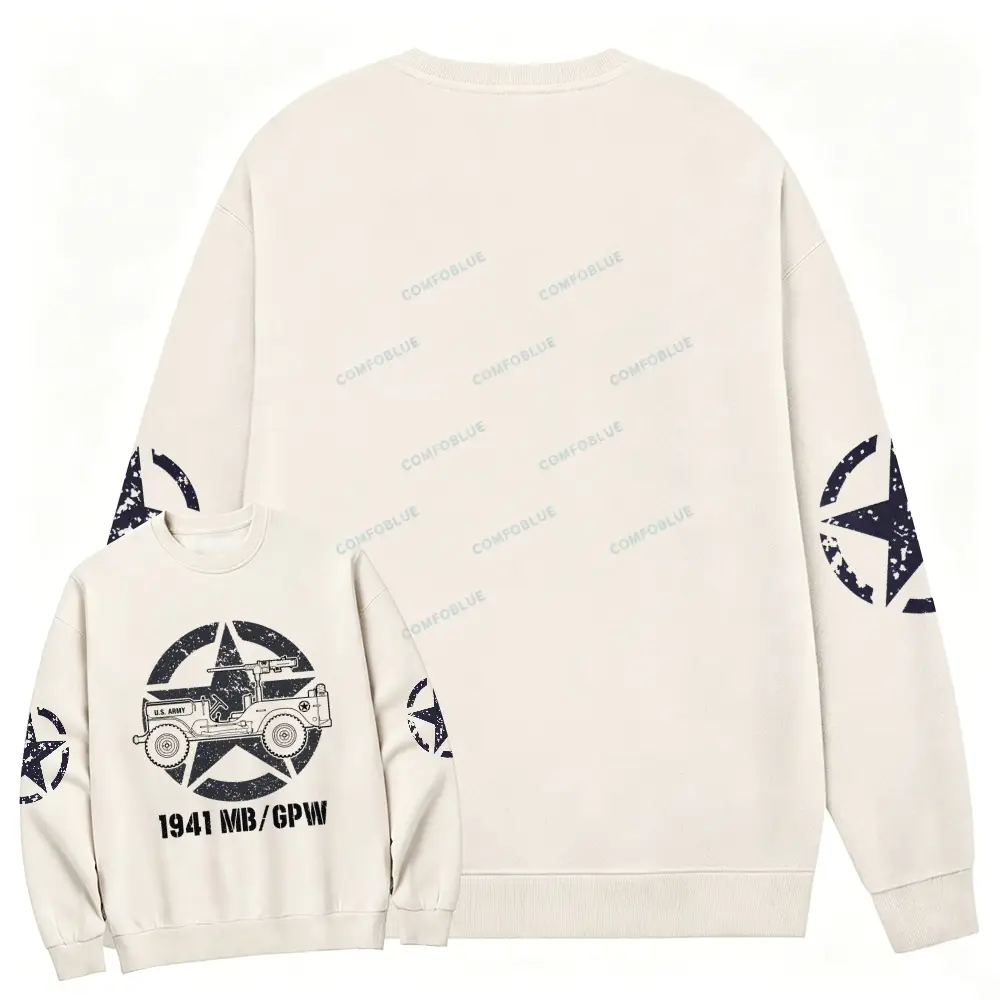 1941 Willys Jp Army Star Unisex Sweatshirt