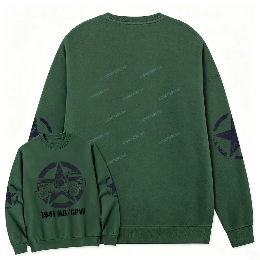 1941 Willys Jp Army Star Unisex Sweatshirt