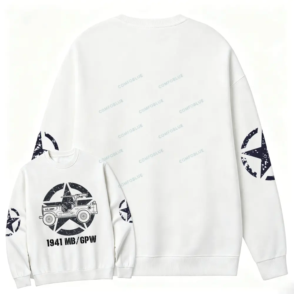 1941 Willys Jp Army Star Unisex Sweatshirt