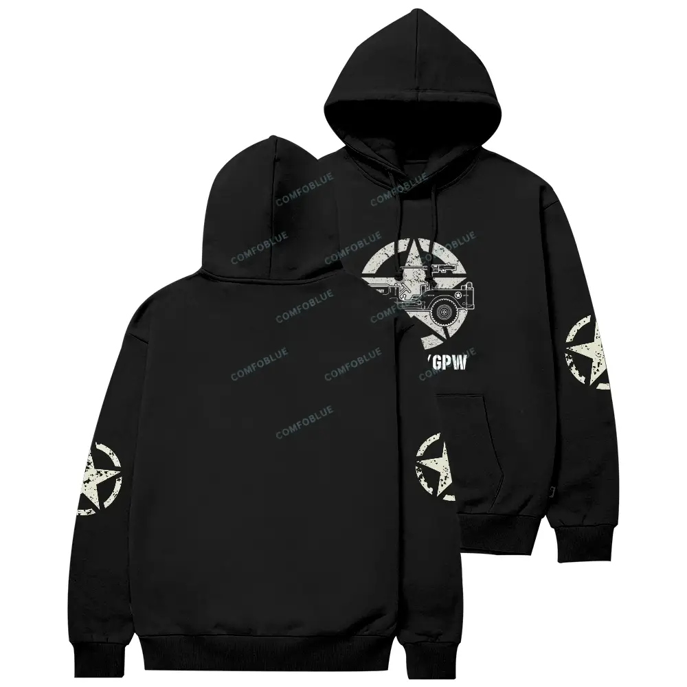 1941 Willys Jp Army Star Unisex Hoodie 