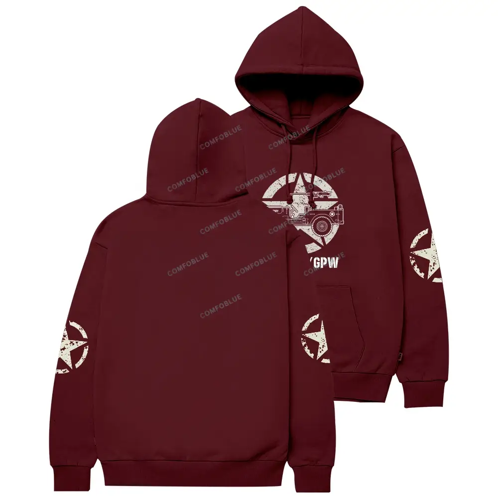 1941 Willys Jp Army Star Unisex Hoodie 
