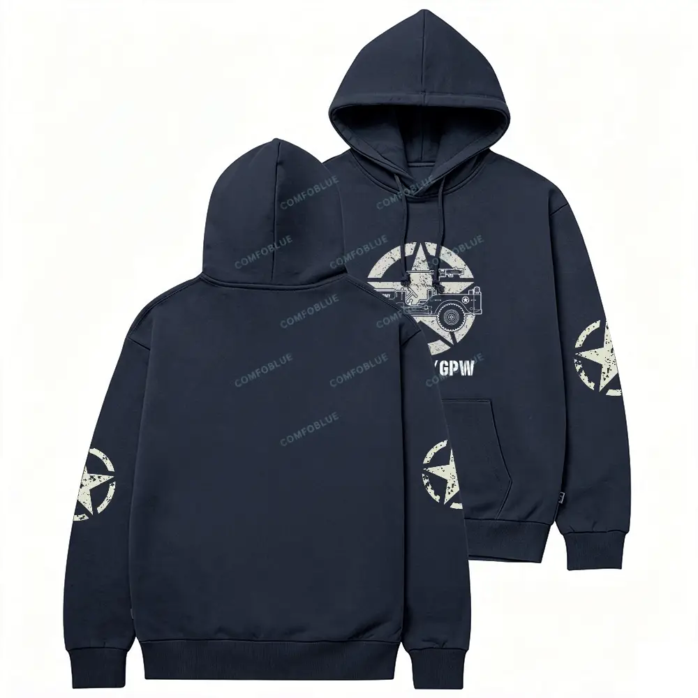 1941 Willys Jp Army Star Unisex Hoodie 