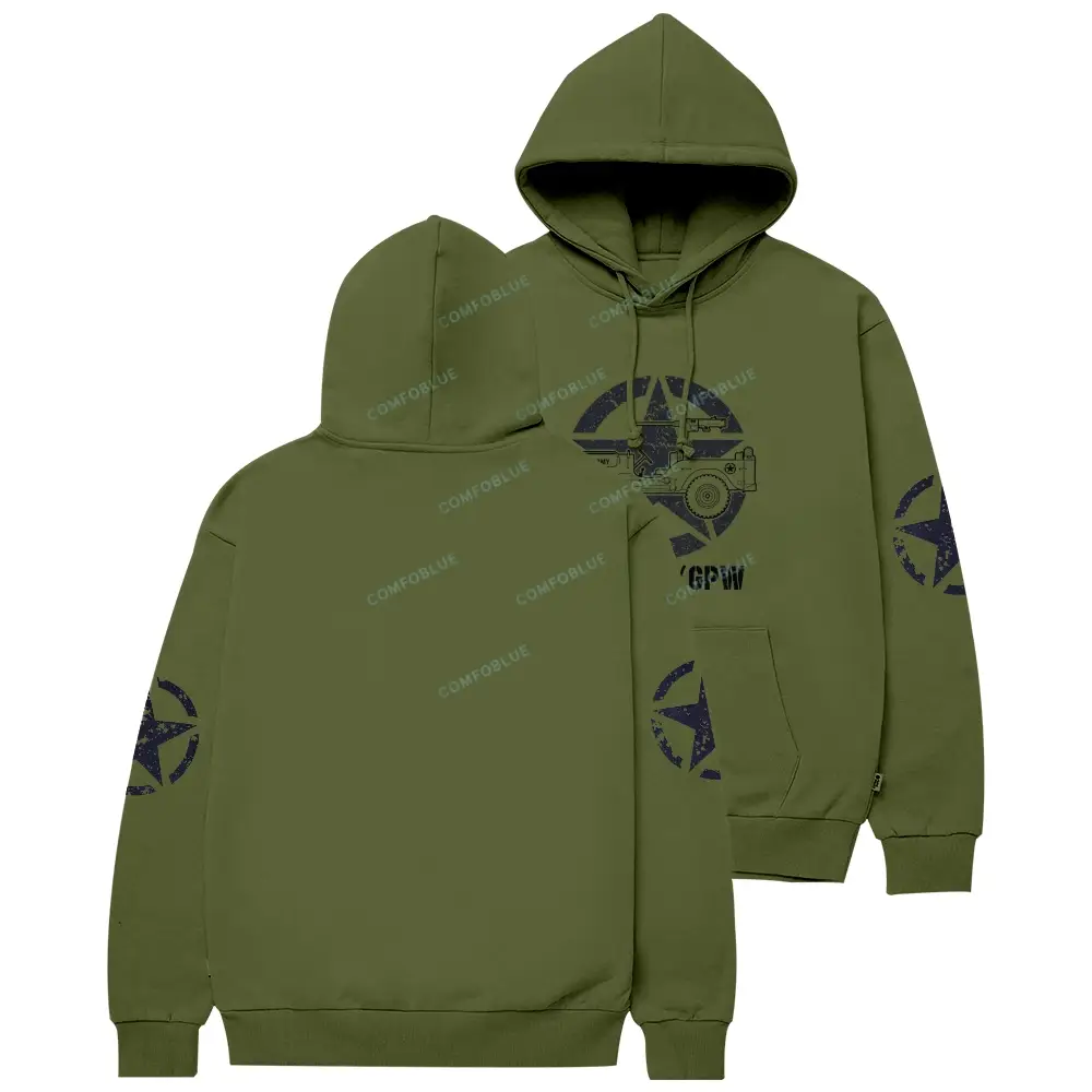 1941 Willys Jp Army Star Unisex Hoodie 