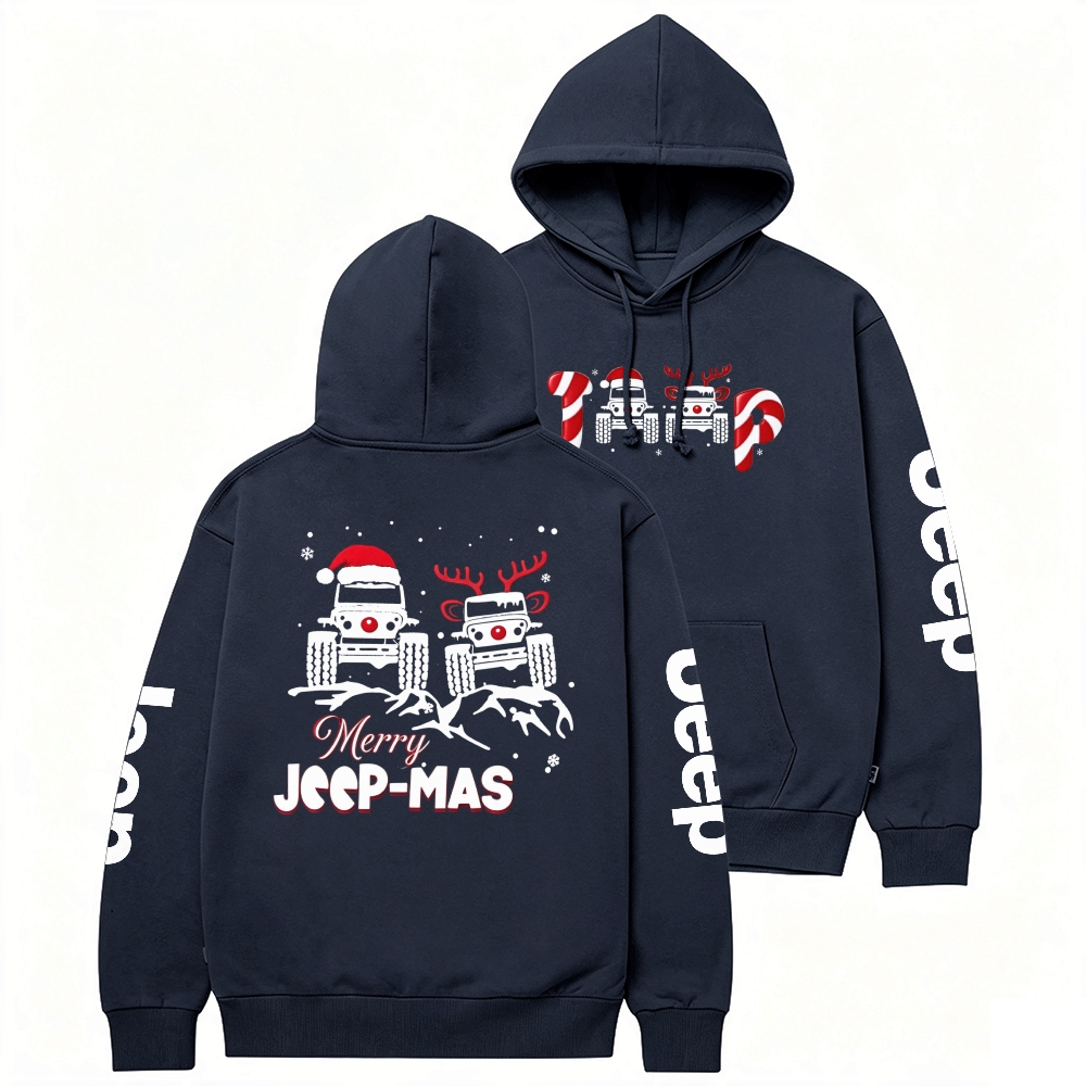 Santa Deer Candy Jp Merry Christmas Unisex Casual Hoodie
