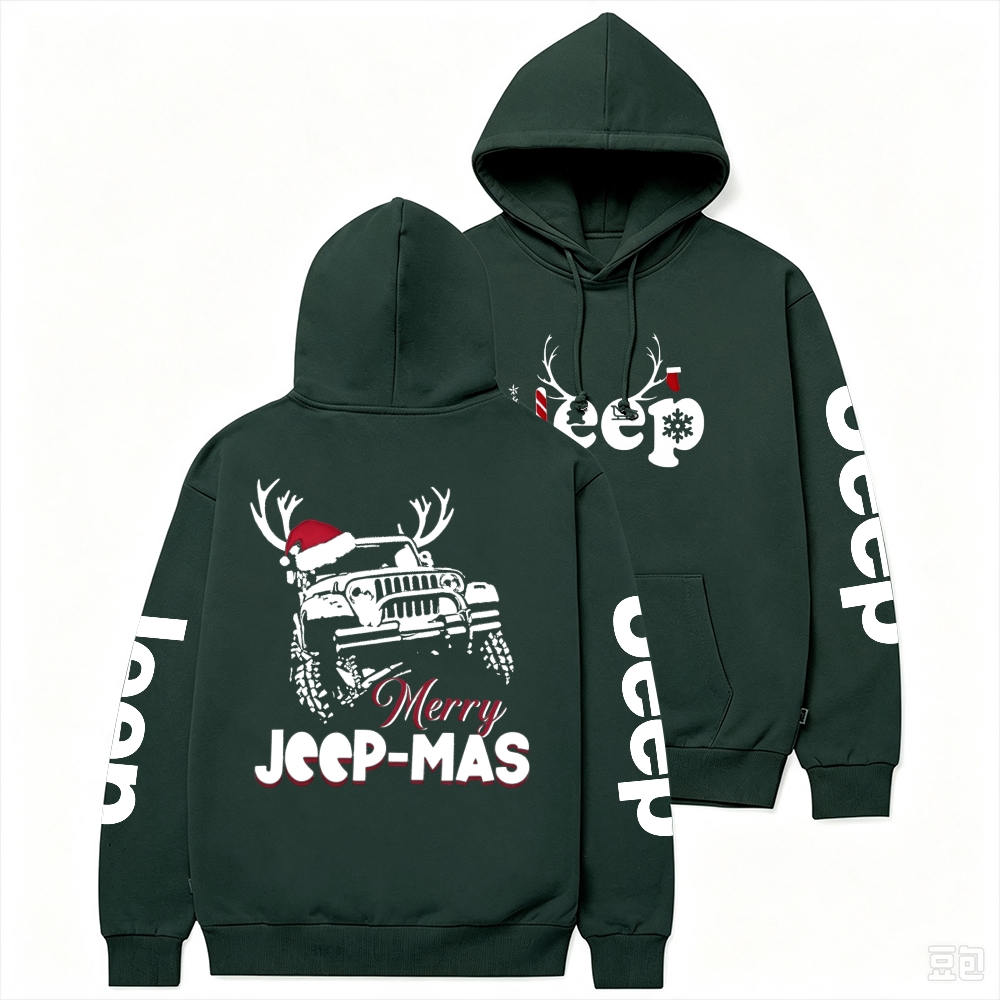 Merry Jp-Mas Elk Christmas Jp Unisex Casual Hoodie