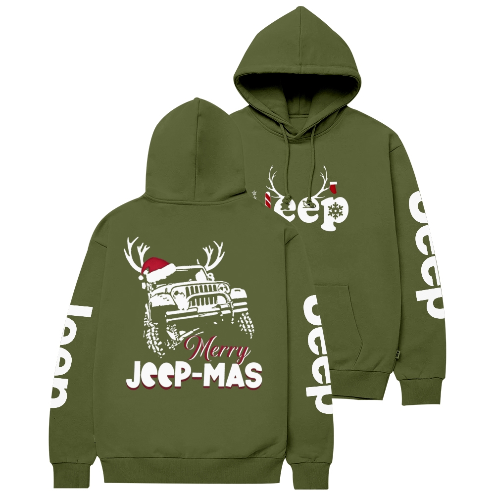 Merry Jp-Mas Elk Christmas Jp Unisex Casual Hoodie