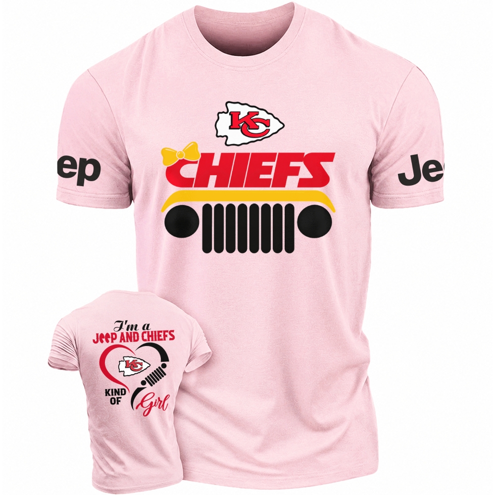 Kansas City Chiefs I’m A Jp and Cowboys Girl Cotton T-shirt