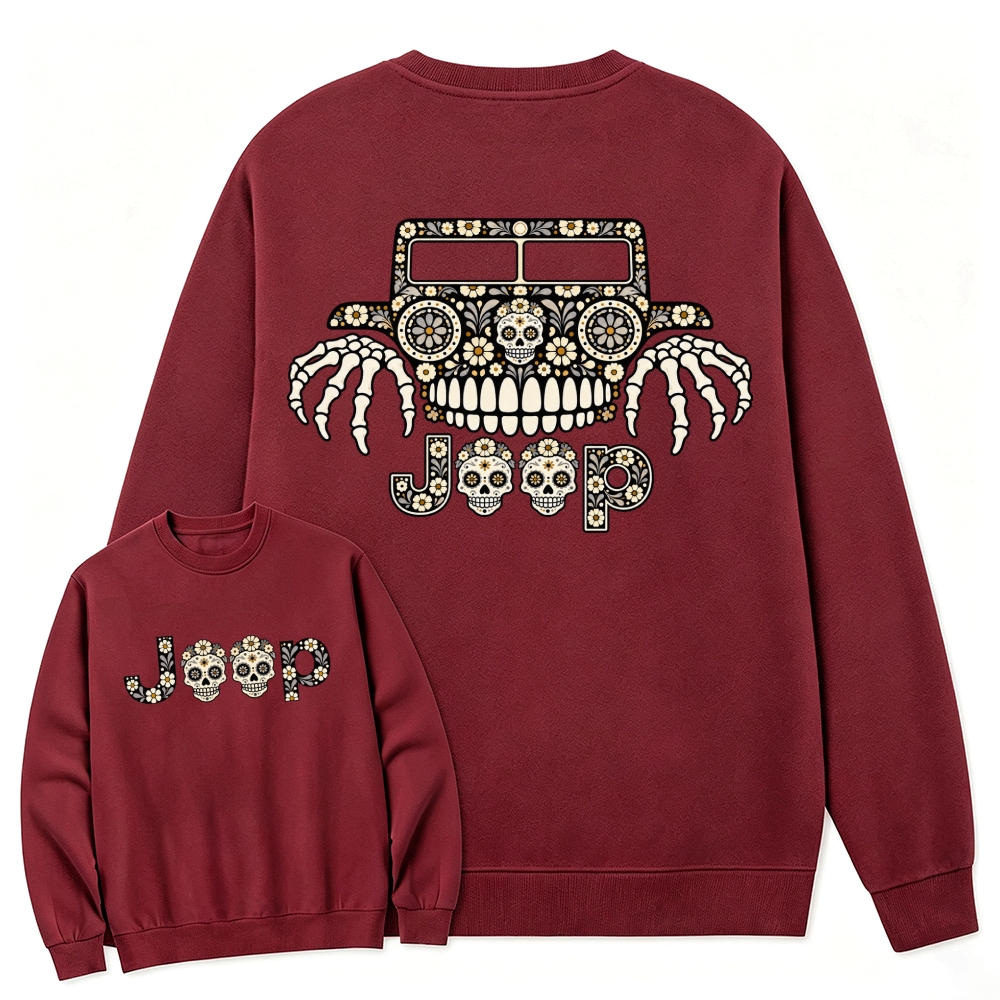 Floral Calavera Jp Cotton Sweatshirt