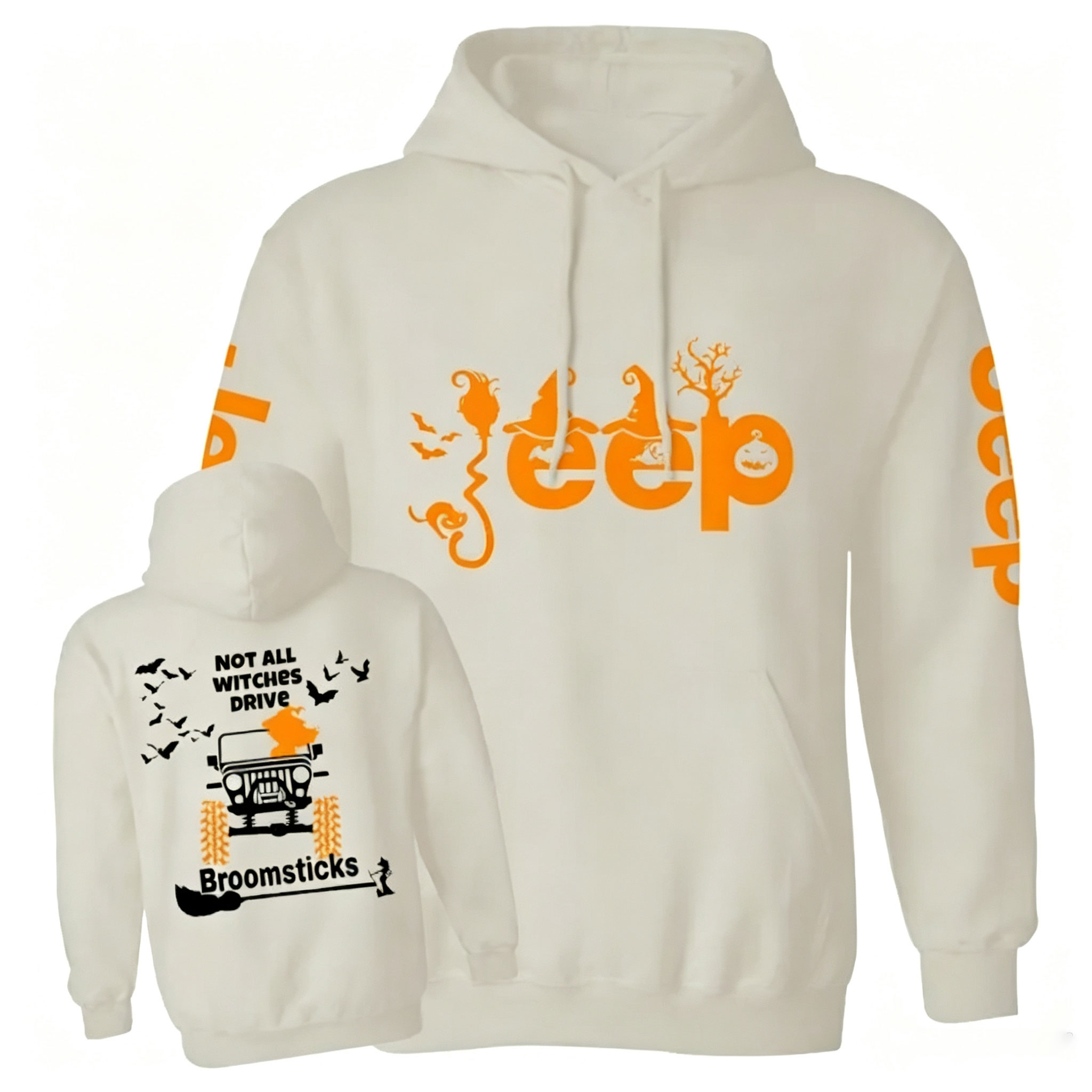 Halloween Not All Witches Drive Broomsticks Jp Unisex Casual Hoodie