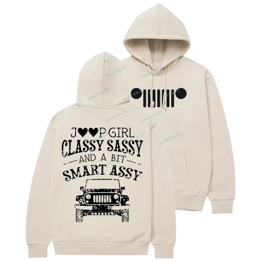 Jp Girl Classy Sassy Smart Assy Cotton Hoodie