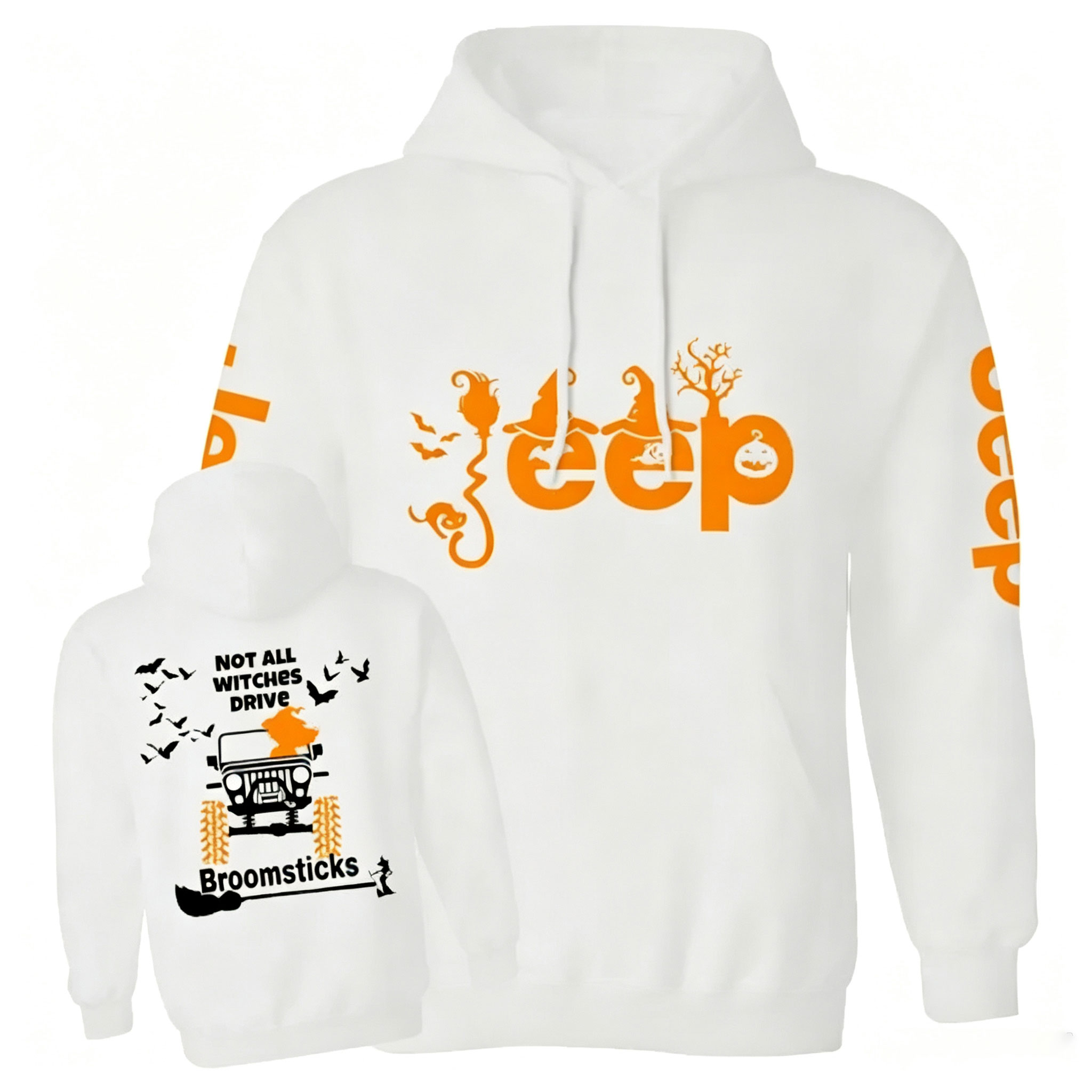 Halloween Not All Witches Drive Broomsticks Jp Unisex Casual Hoodie