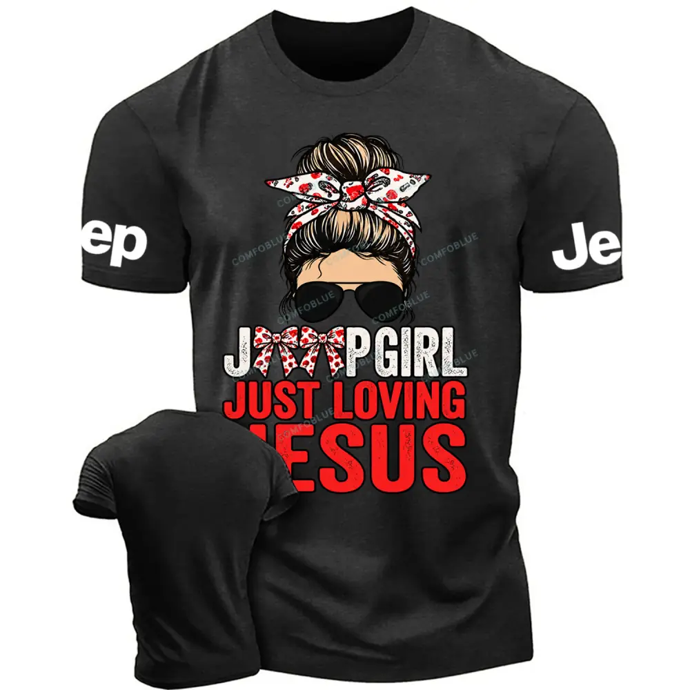 Jp Girls Love Jesus Cotton T-shirt