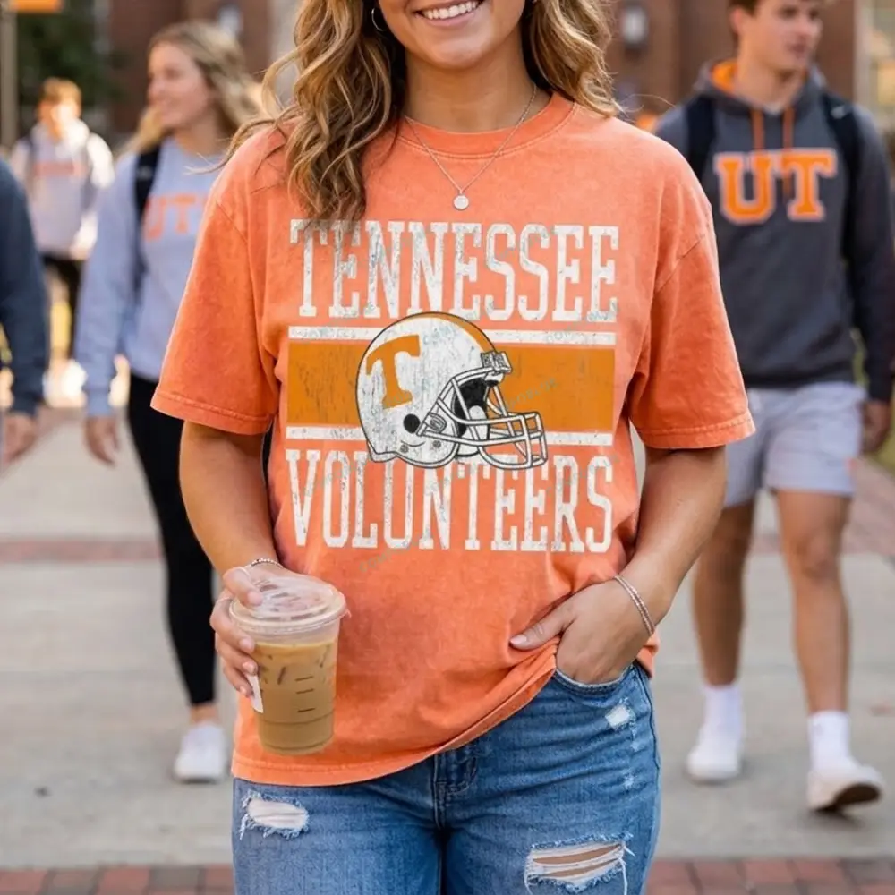 Tennessee Volunteers On The Ball washed T-Shirt