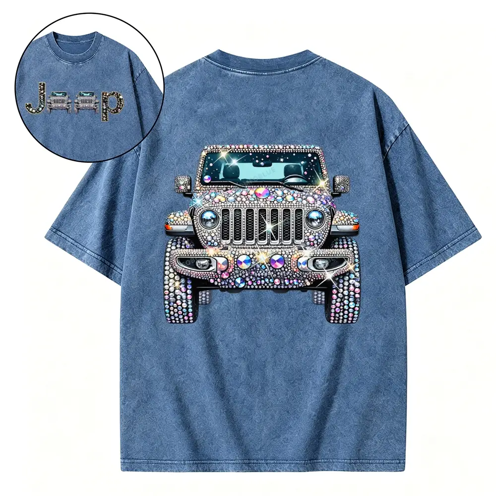Bling Sparkle Rhinestone Washed Tshirt