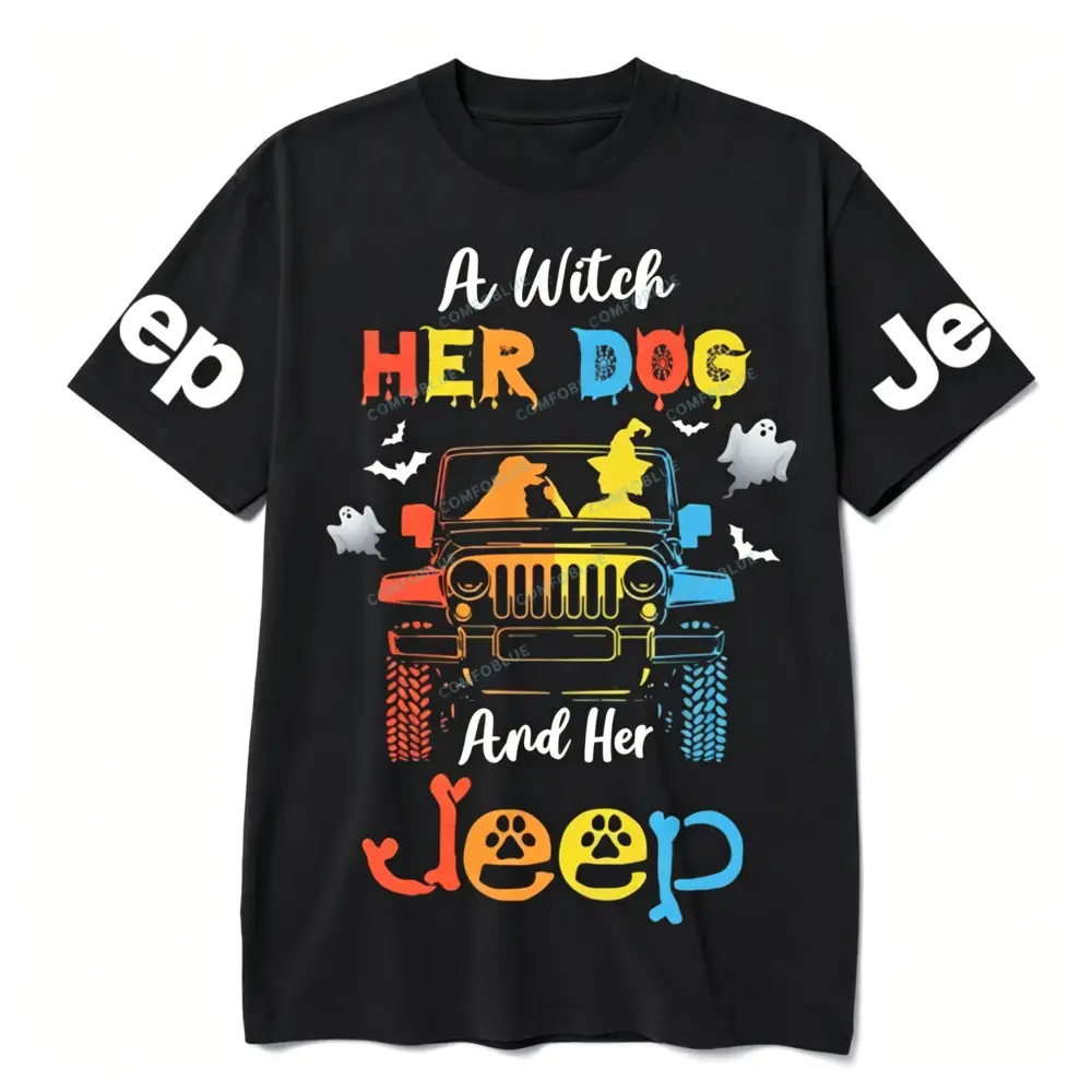 Witch Love Dog And Jp Hallowee Jp Unisex T-shirt