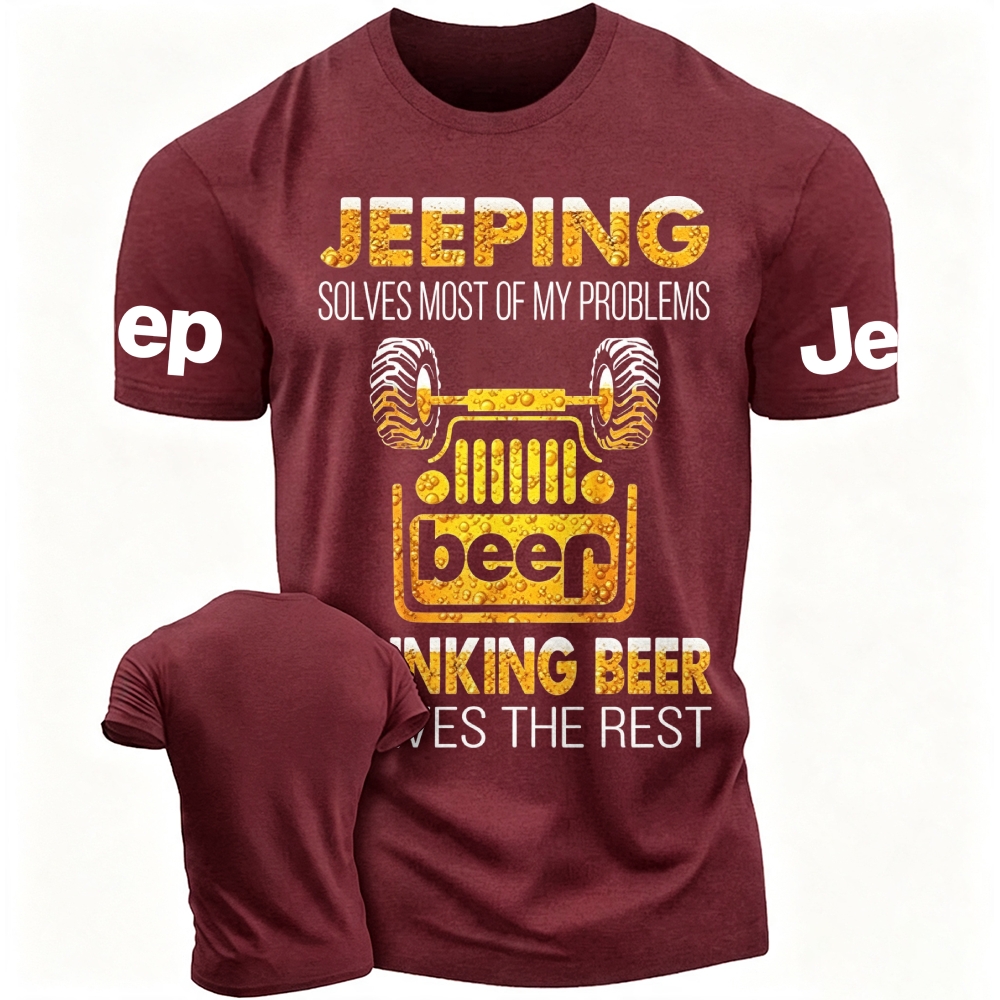 Drinking Beer Solves The Rest Jp Unisex T-shirt