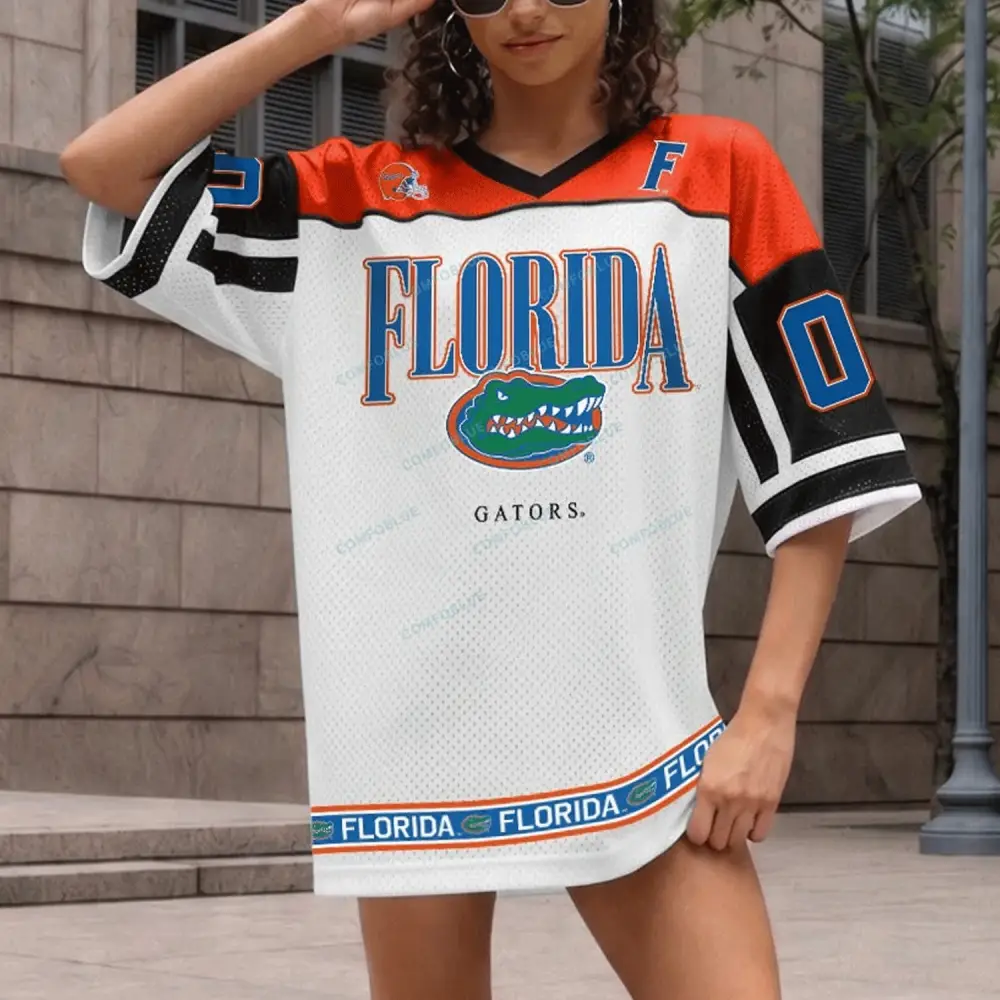 Florida Gators V-Neck Fashion Jersey Dress