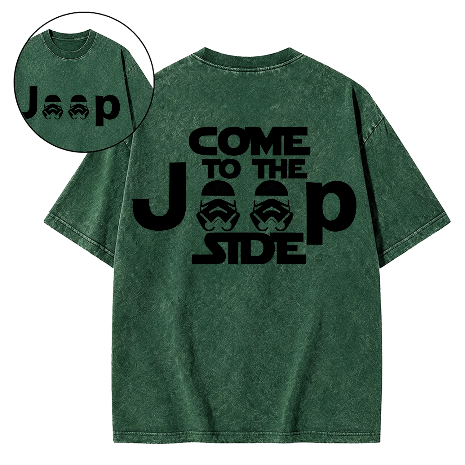 Come to the Jp Side Halloween Dark Star Washed T-Shirt