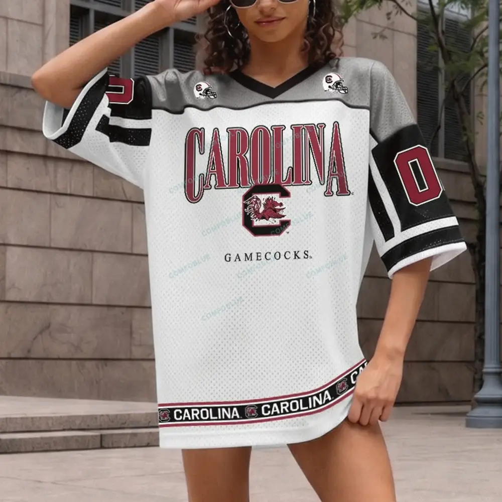 South Carolina Gamecocks V-Neck Fashion Jersey Dress