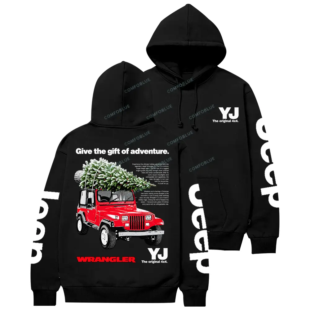 Jp YJ Give the Gift of Advanture Christmas Cotton Hoodie