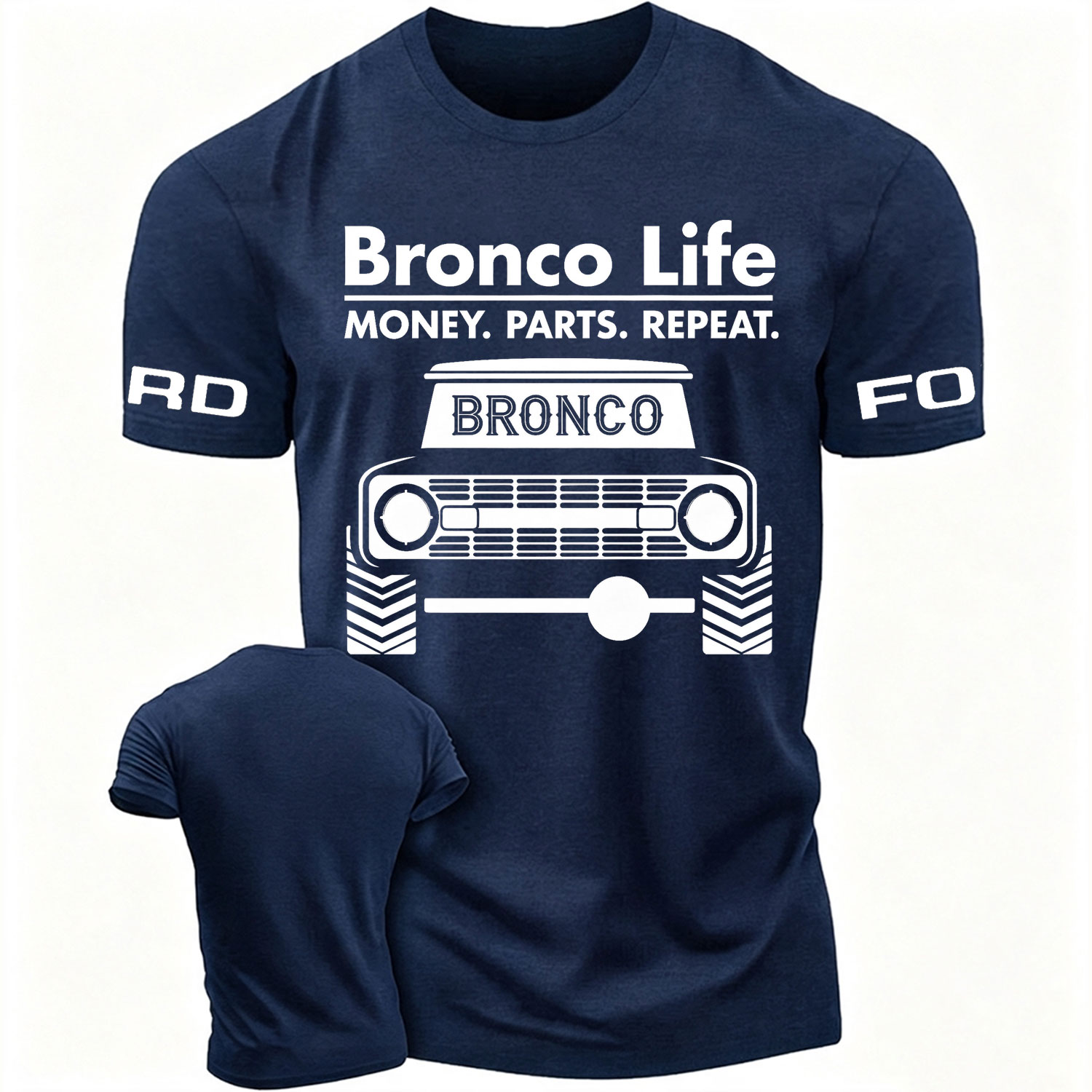 Bronco Life Vintage Truck Graphic Cotton T-shirt