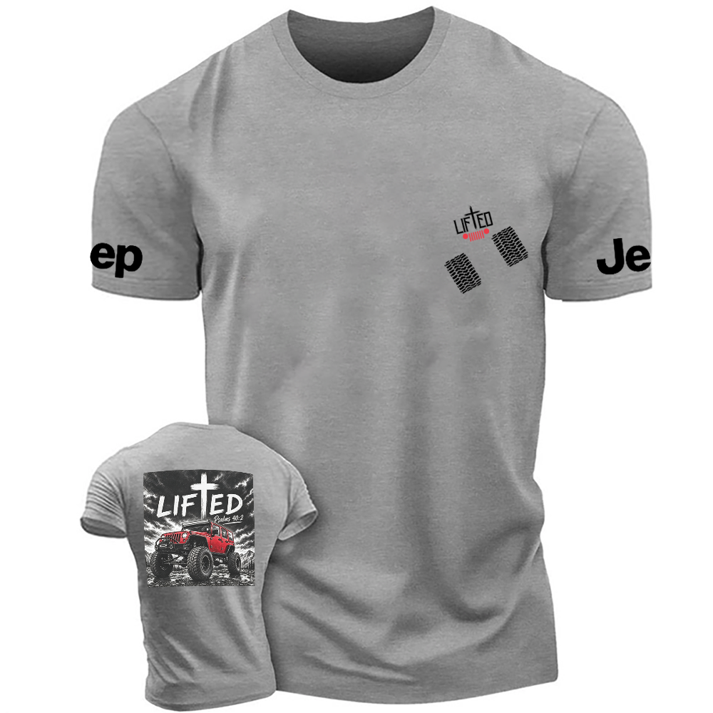 "LIFTED" Cross Offroad Bible Verse Unisex T-shirt 