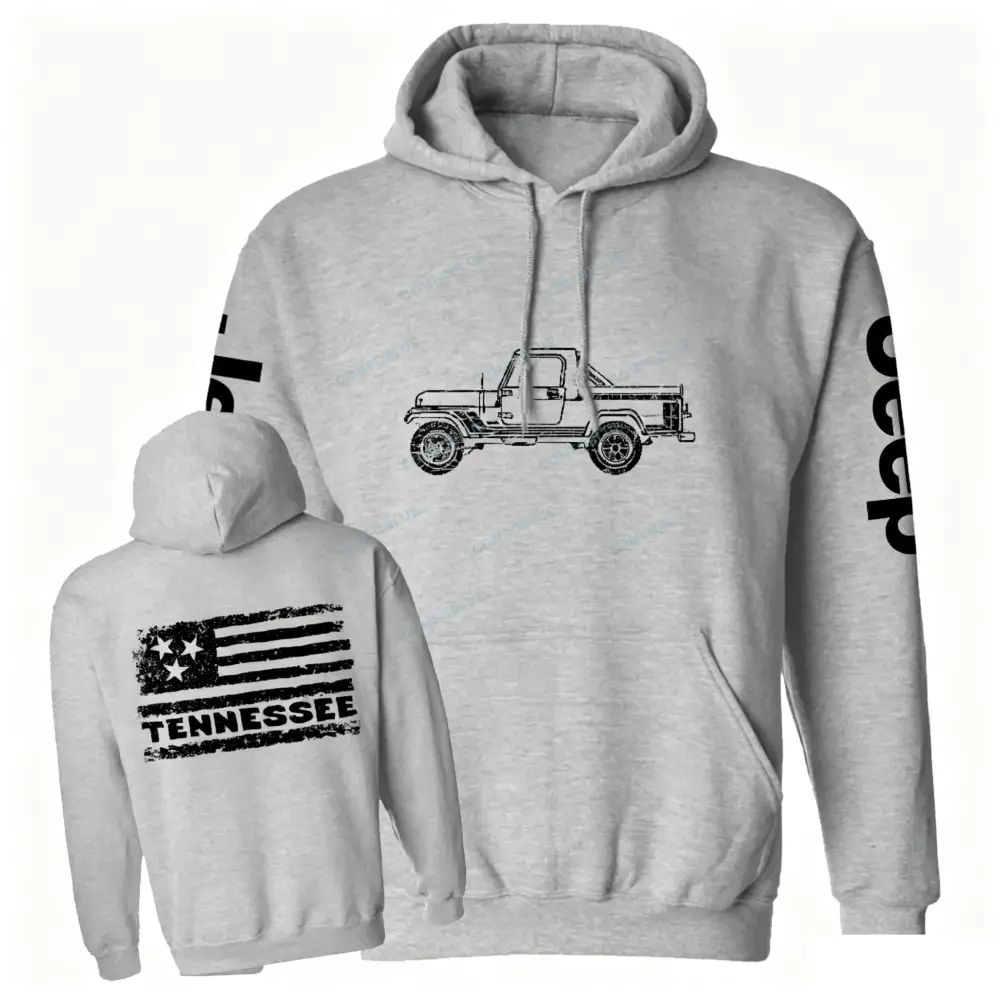 Tennessee Flag Truck Jp Casual Hoodie