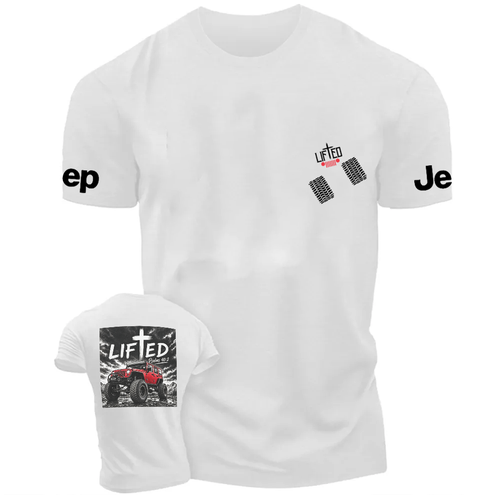 "LIFTED" Cross Offroad Bible Verse Unisex T-shirt 