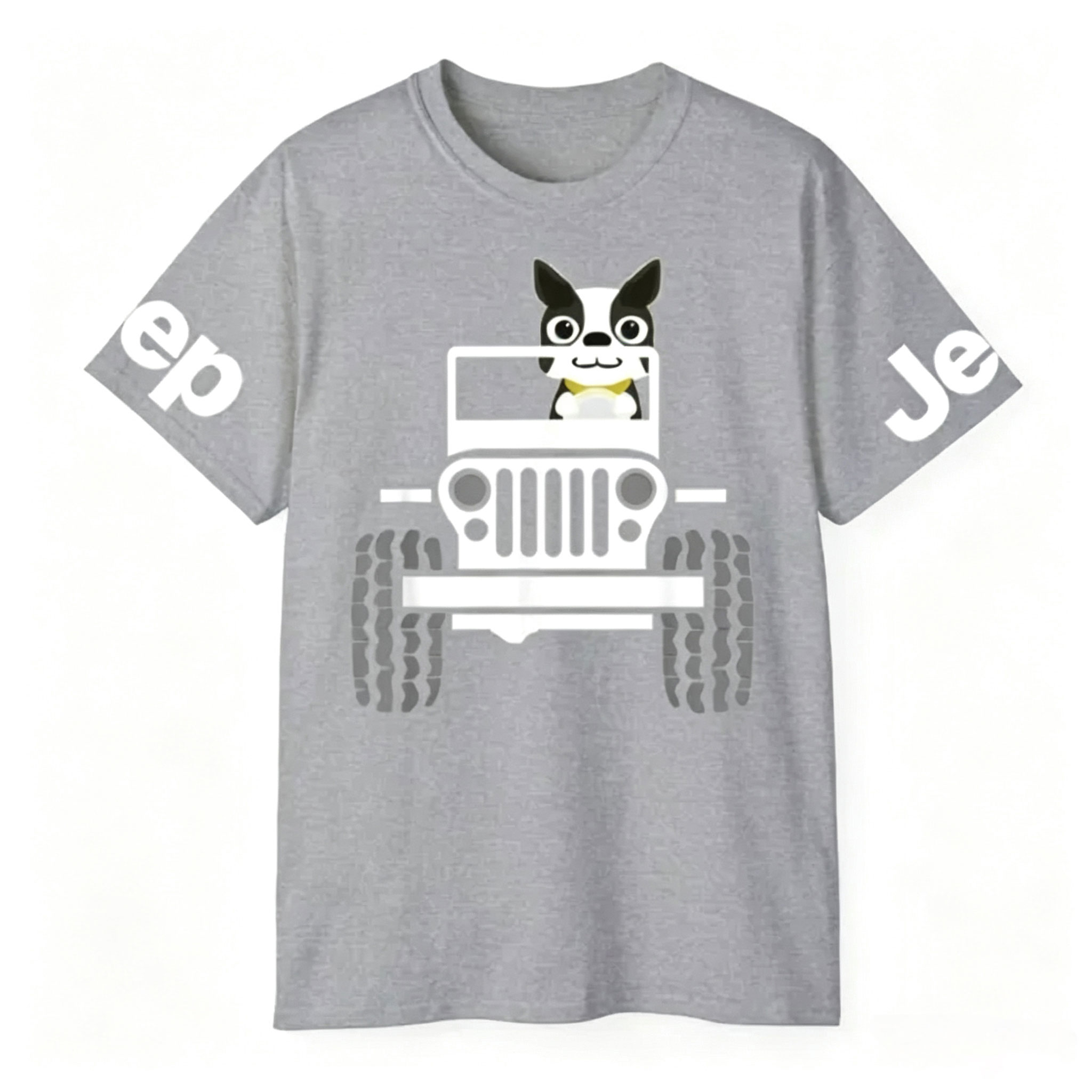 Funny Boston Terrier Dog Jp Dad Dog Jp Mom T-shirt 