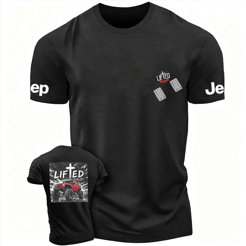 "LIFTED" Cross Offroad Bible Verse Unisex T-shirt 