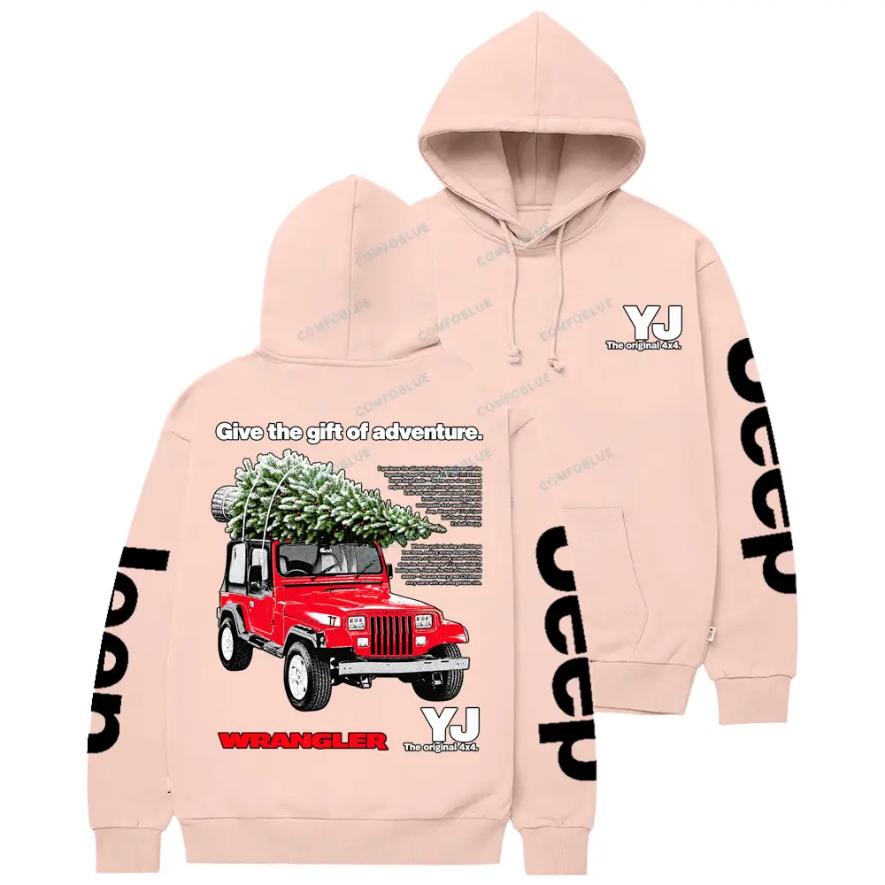 Jp YJ Give the Gift of Advanture Christmas Cotton Hoodie