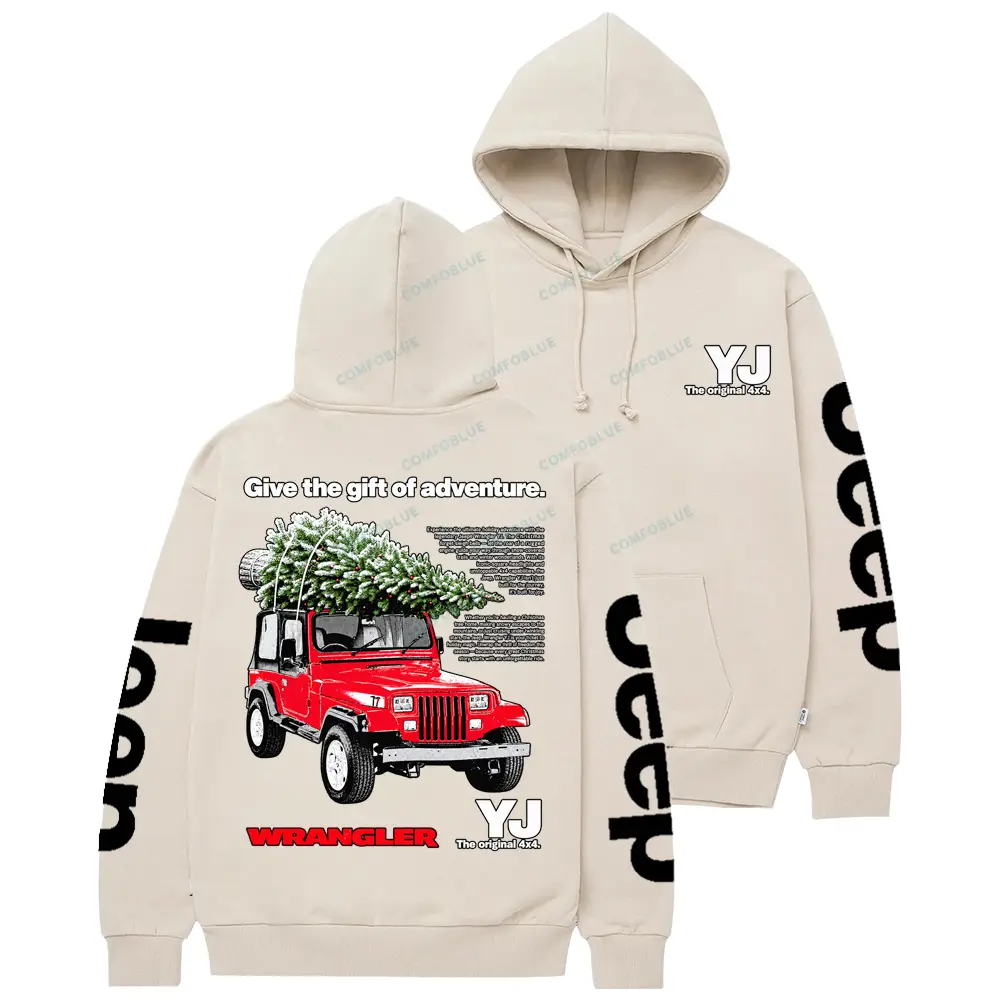 Jp YJ Give the Gift of Advanture Christmas Cotton Hoodie