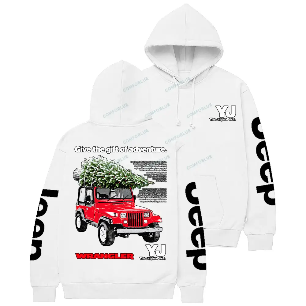 Jp YJ Give the Gift of Advanture Christmas Cotton Hoodie