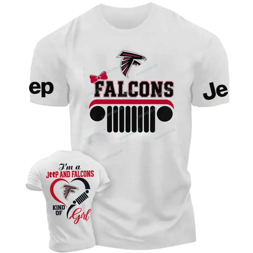 Atlanta Falcons I’m a Jp and Cowboys girl  Cotton T-shirt