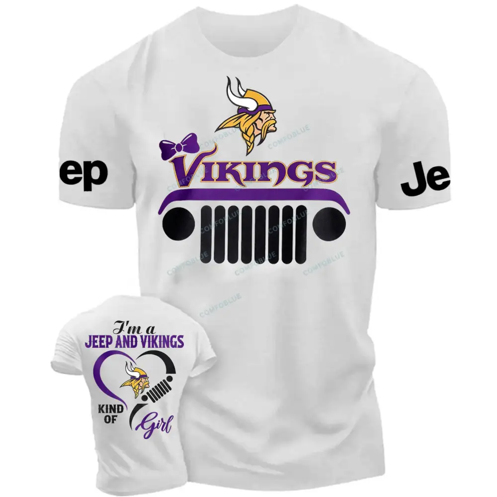 Minnesota Vikings I’m a Jp and Cowboys girl Cotton T-shirt