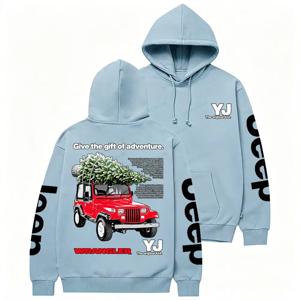 Jp YJ Give the Gift of Advanture Christmas Cotton Hoodie
