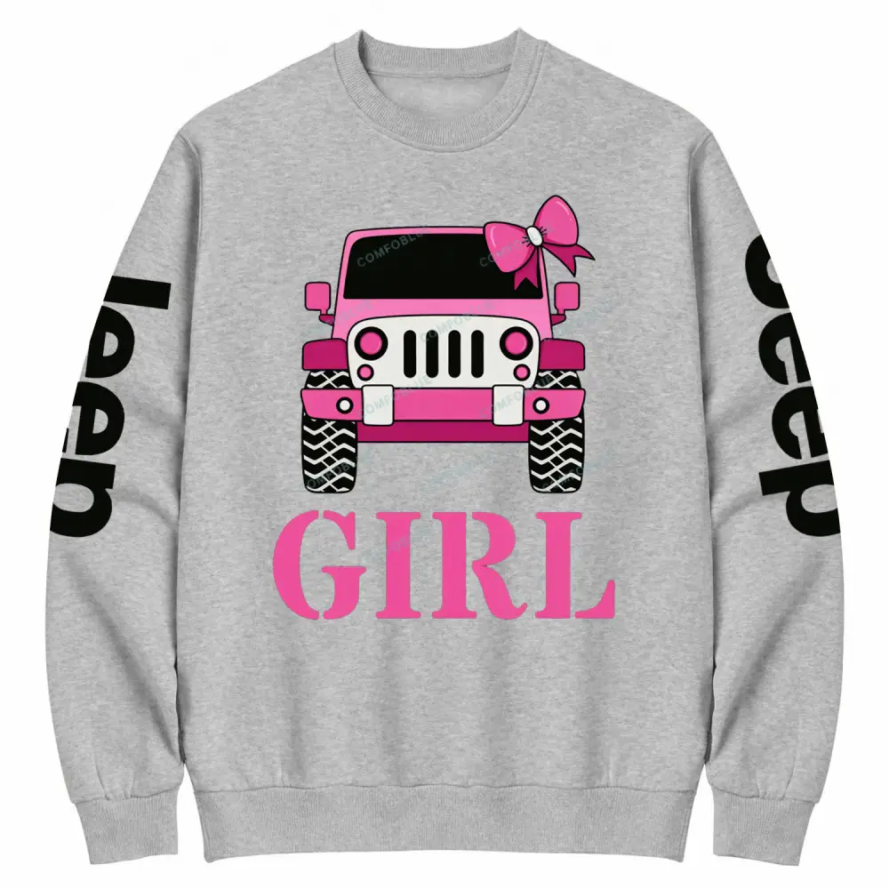Off Road Girl On Men's Premium Cotton Sweatshirt