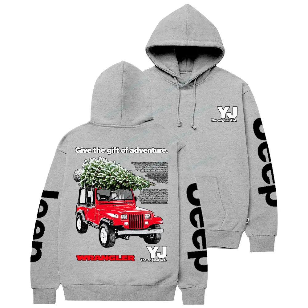 Jp YJ Give the Gift of Advanture Christmas Cotton Hoodie